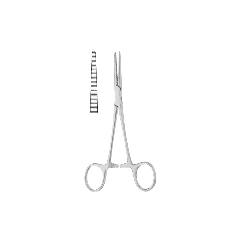 Pinça Hemostatica Crile reta 14 cm com dente